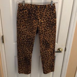 Jones of New York Signature Leopard Print Pants Sz 4